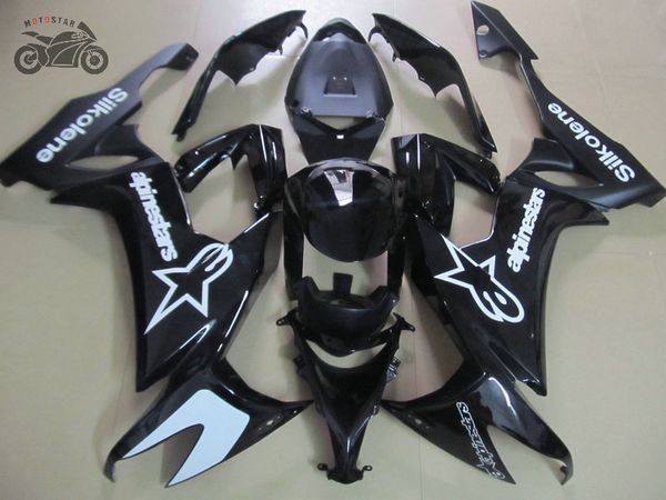 

custom chinese fairings kit for kawasaki ninja zx-10r zx-rr 2008-2011 black road racing fairing aftermarket parts zx 10r 08-11 zx10r