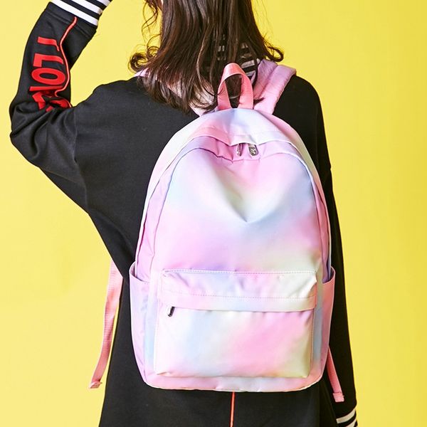 

2019 fashion women backpack teens cute girls schoolbag casual style student school bag for teenage girls back pack school season
