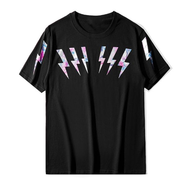 

mens t shirts fashion mens light printed short sleeves men women breathable oversize tees 2 colors, White;black