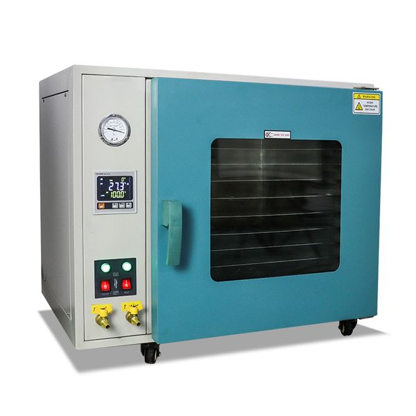 Laboratório de Suprimentos de Laboratório ZZKD 1.9cu.ft Ovenão de secagem a vácuo de pequena capacidade com bandejas de aço inoxidável usavam aquecimento em cinco lados de 10 camadas diafragma