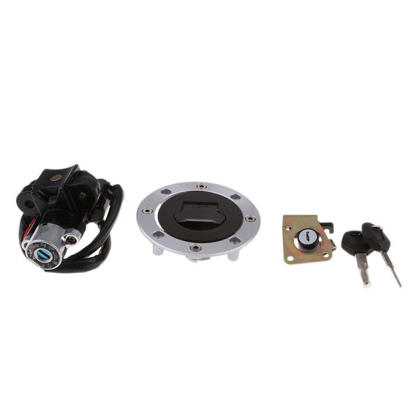 

motorcycle ignition switch key fuel cap cover kit seat lock key set for suzuki gsf600 gsf1200