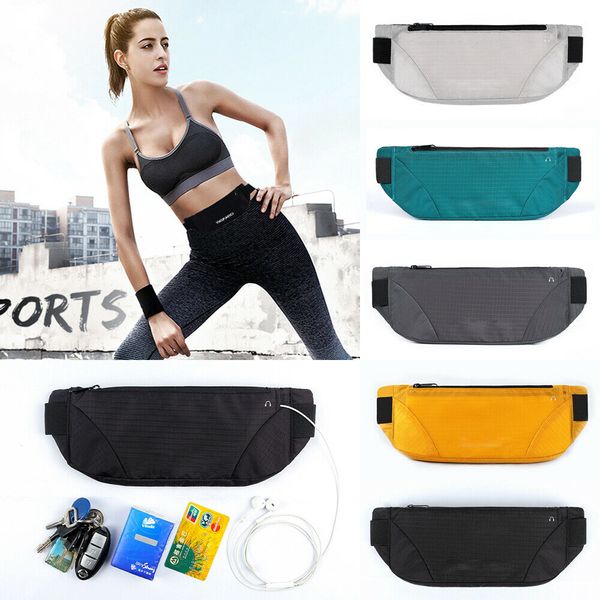 

2019 brand new waterproof sport runner waist packs women bum running bags jogging belt pouch zip fanny pack