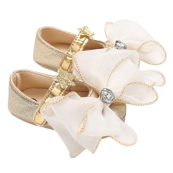 

lonsant infant girl crib shoes baby lace flower bowknot bling princess shoes toddler kids non-slip soft sole shallow