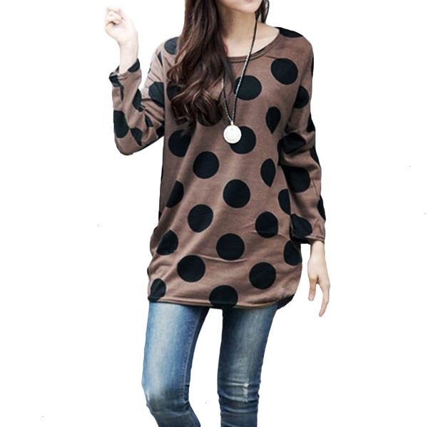 

designer womens designer sweaters polka fashion dot pullover sweaters knitted long autumn plus size 3xl 5xl jumpers female tunics, White;black