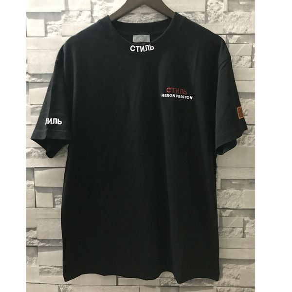 

2019 new heron pre ton t hirt red crowned crane heron pre ton tee fa hion embroidery green black heron pre ton t hirt