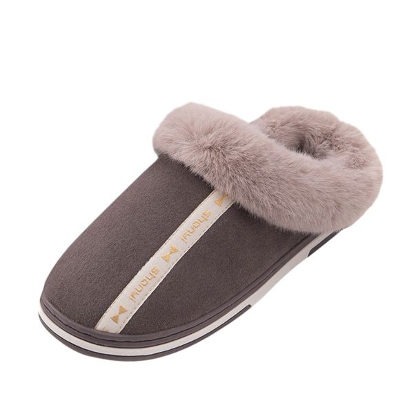

winter men's slippers warm plus velvet home men slippers indoor outdoor garden shoes cotton large size men papcie a40, Black