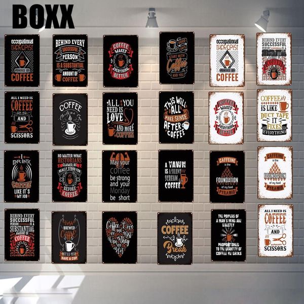 

make your coffee be strong vintage metal signs shabby chic wall cafe home kitchen bar decoration 30x20cm