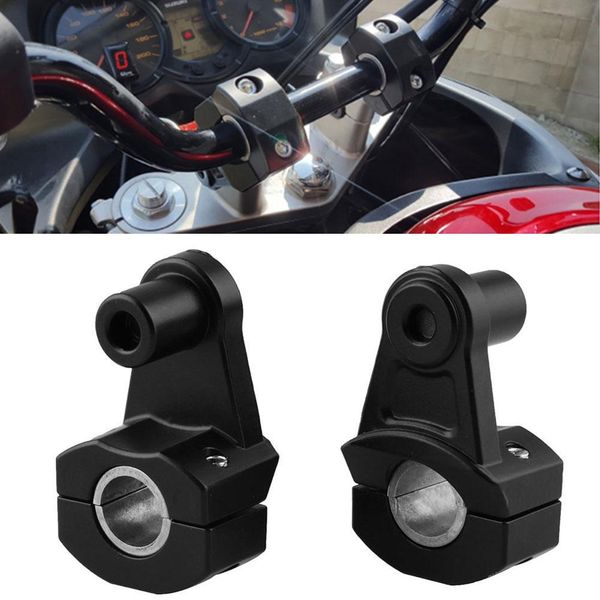 

2pcs universal motorcycle motorbike handlebar alloy riser 22mm 28mm bars clamp