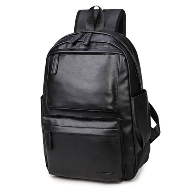 

new 2019 women men bagpack pu leather small backpacks for teenage girls female school shoulder bag rucksack pack mochila