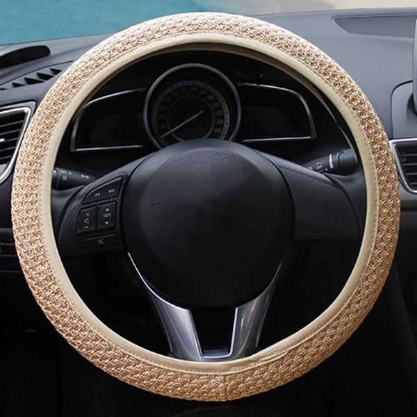 

universal diy car steering wheel cover fit for most cars breathable fabric durable skidproof auto covers car styling