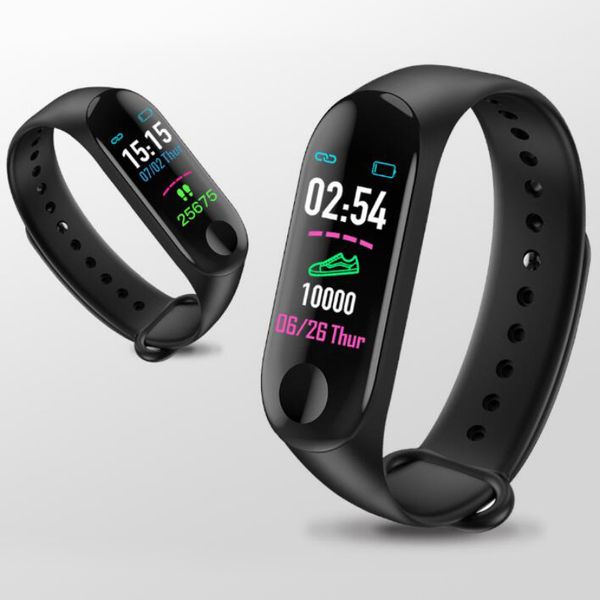 

M3 Smart Band Bracelet Heart Rate Watch Activity Fitness Tracker Pulseira Reloj Inteligente PK Fitbit For Apple Xiaomi Watch 100pcs