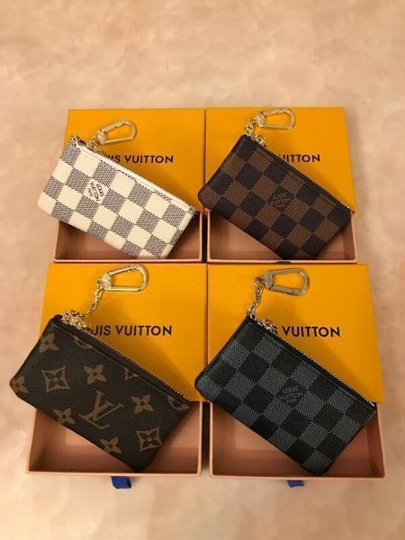 

специальная цена! key мешок damier кожа имеет высокого качество известных классических дизайн женщина ключевой держатель портмоне мелкая кож, Red;black