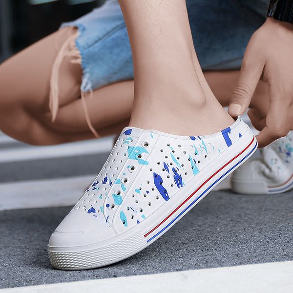 

2020 женщин вскользь квартиры дышащие сандалии день влюбленных валентина semi-тапочки тапочки летняя женская обувь главная обувь, Black