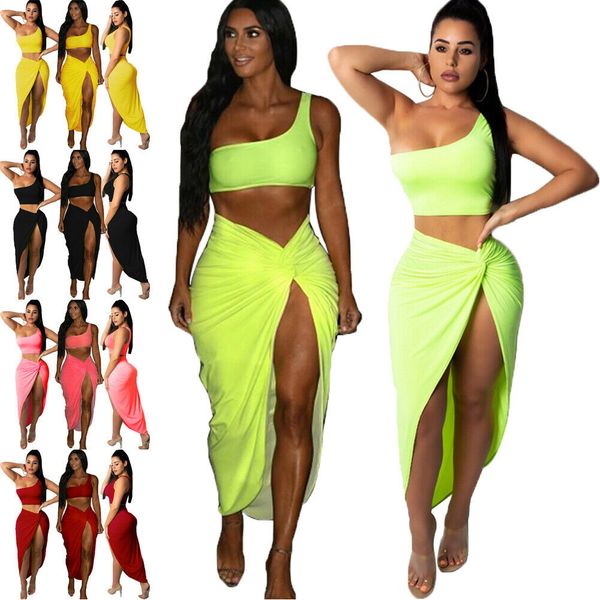 

женский летний обтягивающий топ с двумя боди и юбкой club party коктейльное платье, White