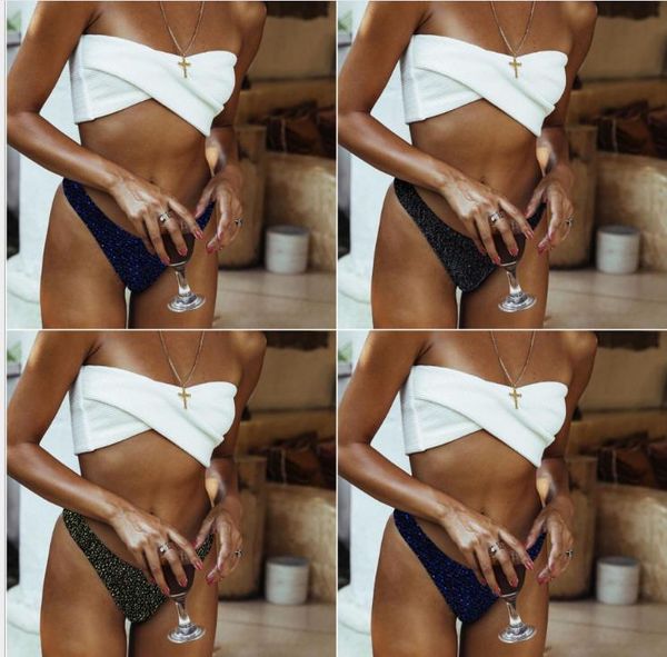 

irregular bikini stitching in ladies'split swimming suits