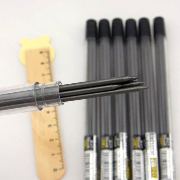 

2мм 2b черный механический карандаш lead pencil оптовая лот lead школы офисные принадлежности refill, Black;red