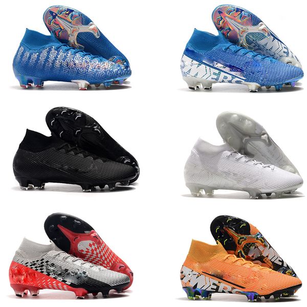 

горячие мужские футбольные бутсы superfly 7 elite se fg футбольные бутсы ronaldo cr7 neymar outdoor football boots mercurial vapors 13 elite