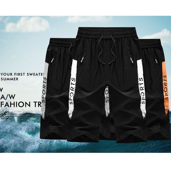 

mens brand shorts 2019 summer designer new fashion letter print pants casual plus size men's sports style jogging pants size xl-7xl.07, Black