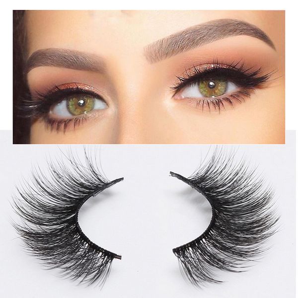 

2 pairs thick false eyelashes set natural long lashes makeup fake eyelashes reusable 3d mink lashes eyelash extension makeup
