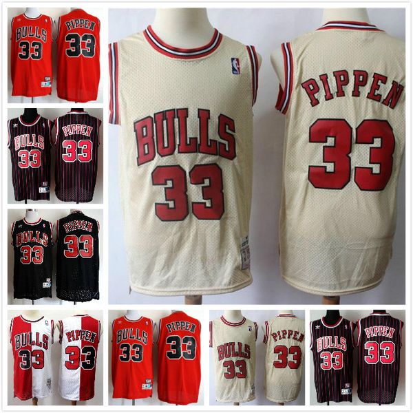 

reteo vintage vancouver chicago bulls mens 33 scottie pippen red black white road nba hardwoods classics jerseys vintage
