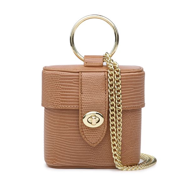 

fashion women lipstick bag lizard pattern mini leather shoulder bags for girl party summer chain crossbody purse bag