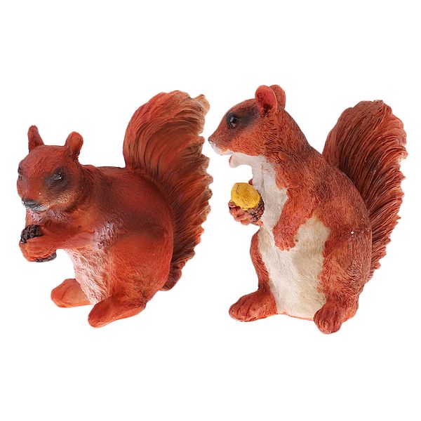

squirrel resin ornaments simulation animal crafts home/office deskdecor