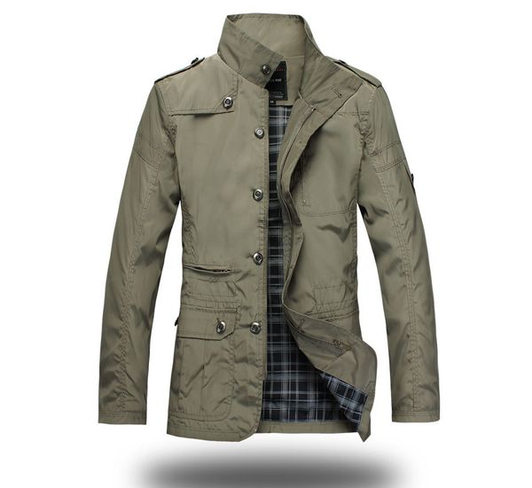 

designer mens jacket 2020 new warm men's solid color men windbreaker men's jacket stand collar jackets 2color plus size -5xl, Tan;black
