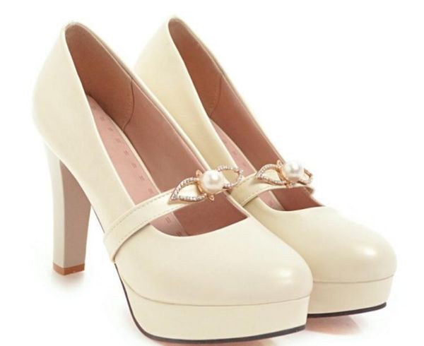 

2019 women's shoes in spring and autumn with new style high heel coarse heel round head waterproof table @171, Black