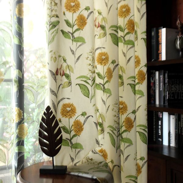 

pastoral american style flower curtain for window curtains for living room the bedroom pastoral tulle curtains fabric drapes
