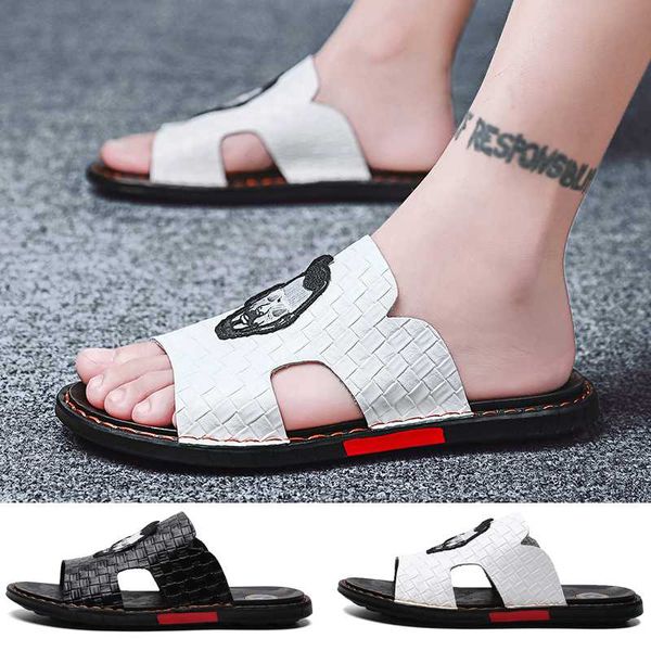

fashion men casual sandals summer breathable slip on loafers open toes slippers