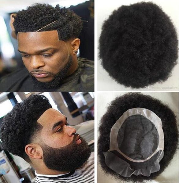 2019 Men Hair System Mens Hairpieces Afro Hair Lace Front With