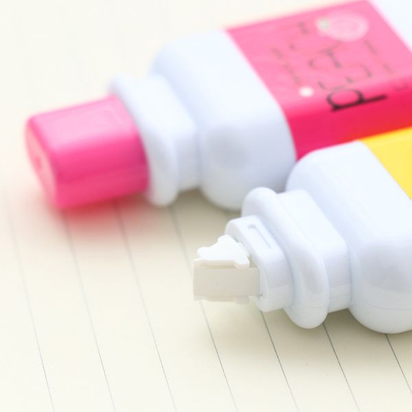 

2pcs/pack fresh cute fruit milk bottle shaped correction tape school office supply stationery student kid gift