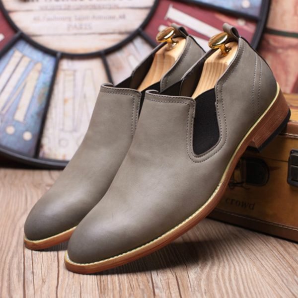 

2019 fashion men loafers genuine leather casual shoes men flats oxford shoes for light driving as-58, Black