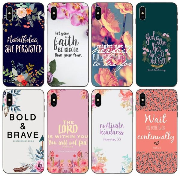 

[tongtrade] philippines christian bible flowers quotes case for iphone 11 pro x xs max xr 8s 7s 6s plus galaxy a8 a9 star pro huawei y9 case