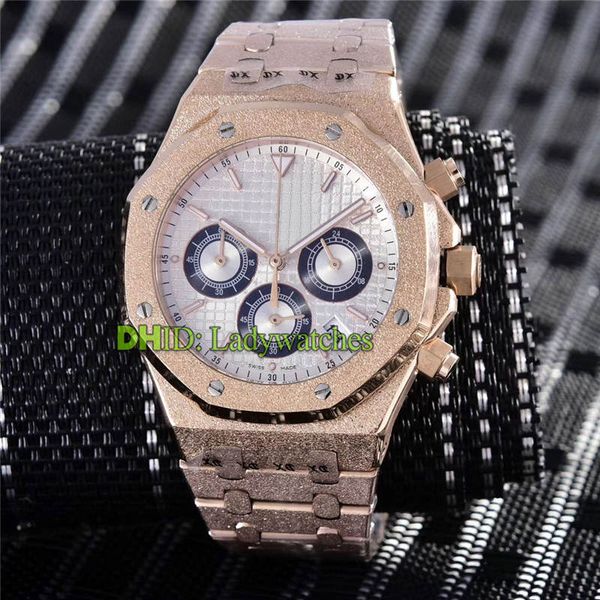 

mens watch montre de luxe mens designer watches satch chronograph watch 6 hands quartz wristwatches 316l stainless steel gold watches, Slivery;brown