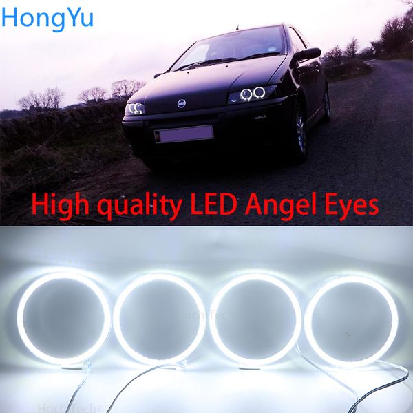 

for punto 2 1999-2010 super bright white color 3528 smd led angel eyes kit daytime running light drl