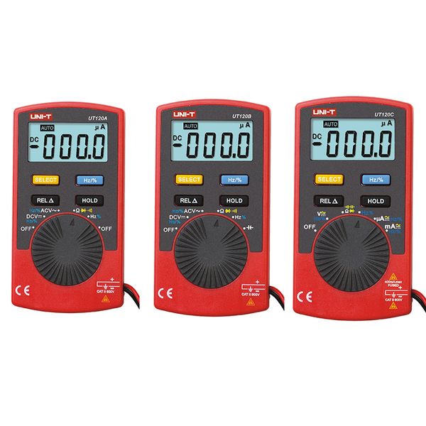 

uni-t ut120a ut120b ut120c digital multimeter 4000 count display auto range multitester dc voltage meters testers multimeter