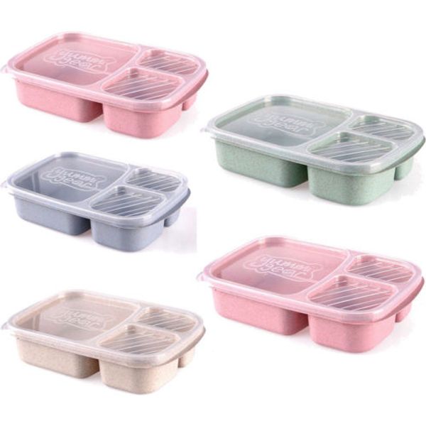 

microwave bento lunch box picnic food fruit container storage box practical us