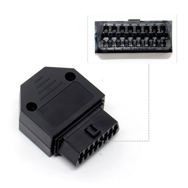 

new obd connector plug+shell+terminal+screw obd2 16pin connector female diagnostic tool works multi-cars
