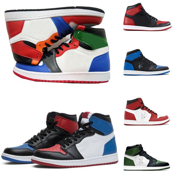 

Man Basketball Shoes 2019 1 Off OG Top 3 Men banned OG Sneakers Mandarin duck Trainers Mens Sport Sneakers mens discount Shoes Size