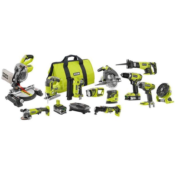 

18 volt one lithium ion cordle 12 tool combo kit with 4 0 ah battery