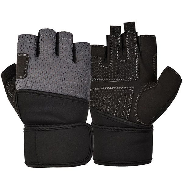 

cycling gloves half finger breathable quick drying glove climbing hiking fitness weight lifting accessories xl l m, Black
