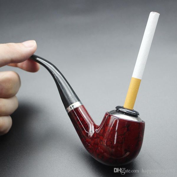 Nuovo tubo di fumo di tabacco-Durevole tubo di sigaro classico con anello di gomma Best Deal Pipes Sigaretta regalo Tubo di sigaro Tubo di legno