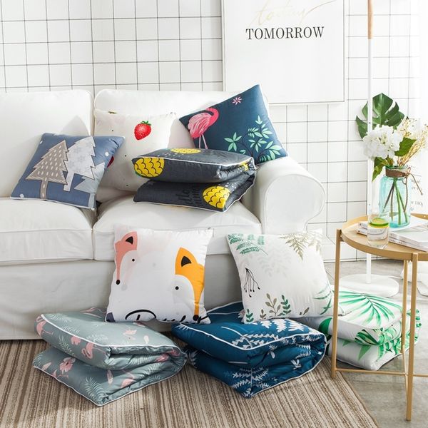 

cotton pillow is small multi-function car pillow sofa cushion for leaning on is my lunch break air conditioning quilt