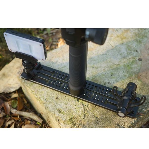 

12" 1/4 3/8 thread cheese plate mounting baseplate for dslr