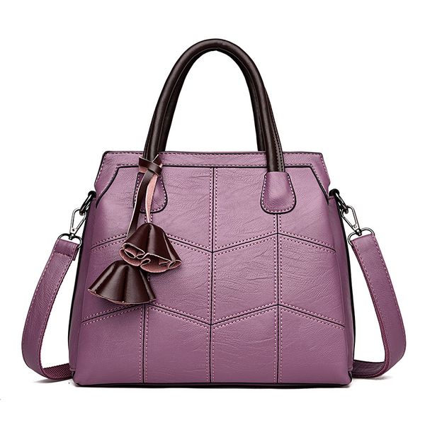 

2019 new genuine leather women's bag ladies shoulder bag fashion casual embroidered cross-body handbag