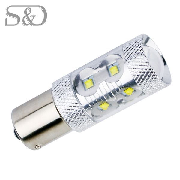 

1156 ba15s 60w white r10w led chip s25 p21w bulb lamp parking reserve lights car light source r5w led car bulbs turn signal d010