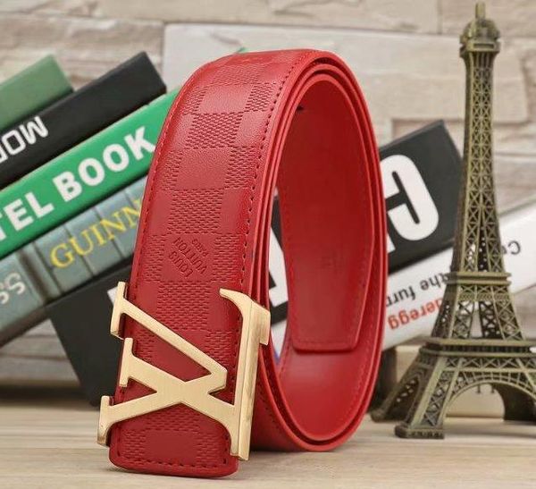 

2020 men's belt boxless designer leather men's belt, Black;brown