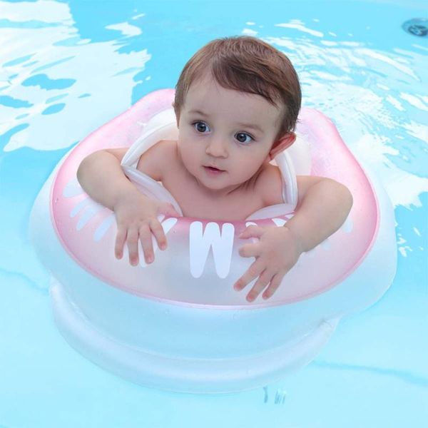 

baby float swimming ring double bucket kids inflatable swim tube trainer pool 6-airbag double-layered for 1-4 years old baby