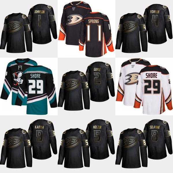 

2 Brendan Guhle 2019 Golden Edition Anaheim Ducks 8 Teemu Selanne 9 Paul Kariya 5 Korbinian Holzer 4 Cam Fowler 1 Chad Johnson Hockey Jersey
